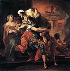 Unknown Artist Aeneas Carrying Anchises by Carl van Loo painting